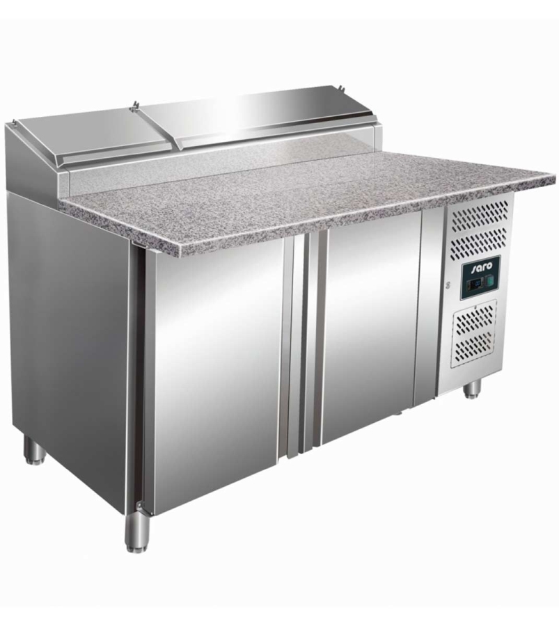 Pizzatisch mit Granitarbeitsplatte | 2 Türen | Breite 1.5 Meter Pizzatisch mit Granitarbeitsplatte | 2 Türen | Breite 1.5 Meter