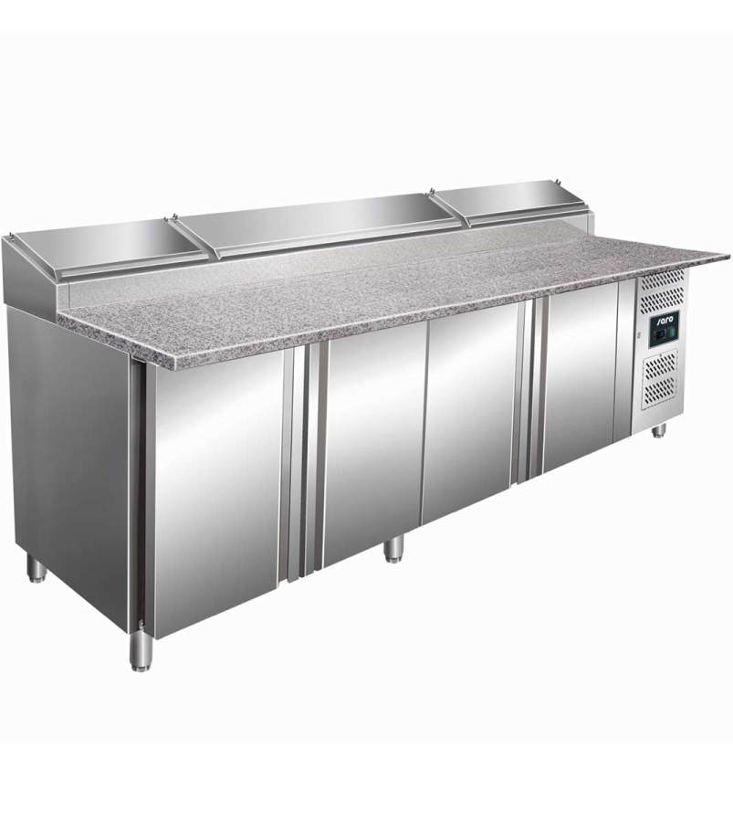 Pizzatisch mit Marmorplatte | 4 Türen | Breite 2.5 Meter Pizzatisch mit Marmorplatte | 4 Türen | Breite 2.5 Meter