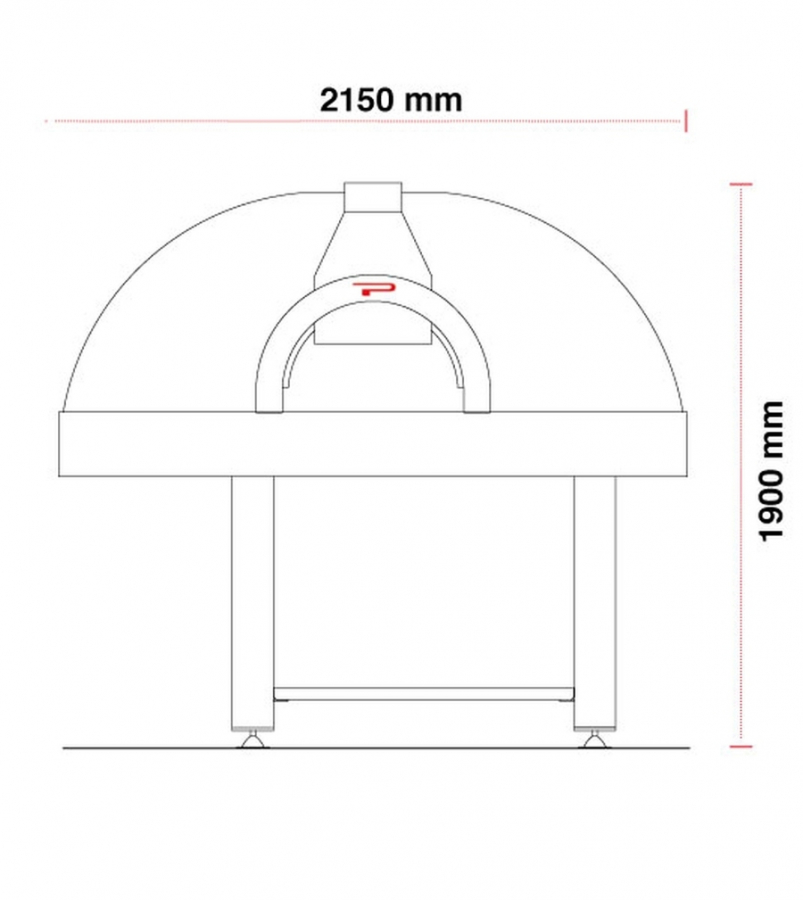 Rotierender Holzpizzaofen Pavesi JOY 130 TW | 10/12 Pizzen Rotierender Holzpizzaofen Pavesi JOY 130 TW | 10/12 Pizzen