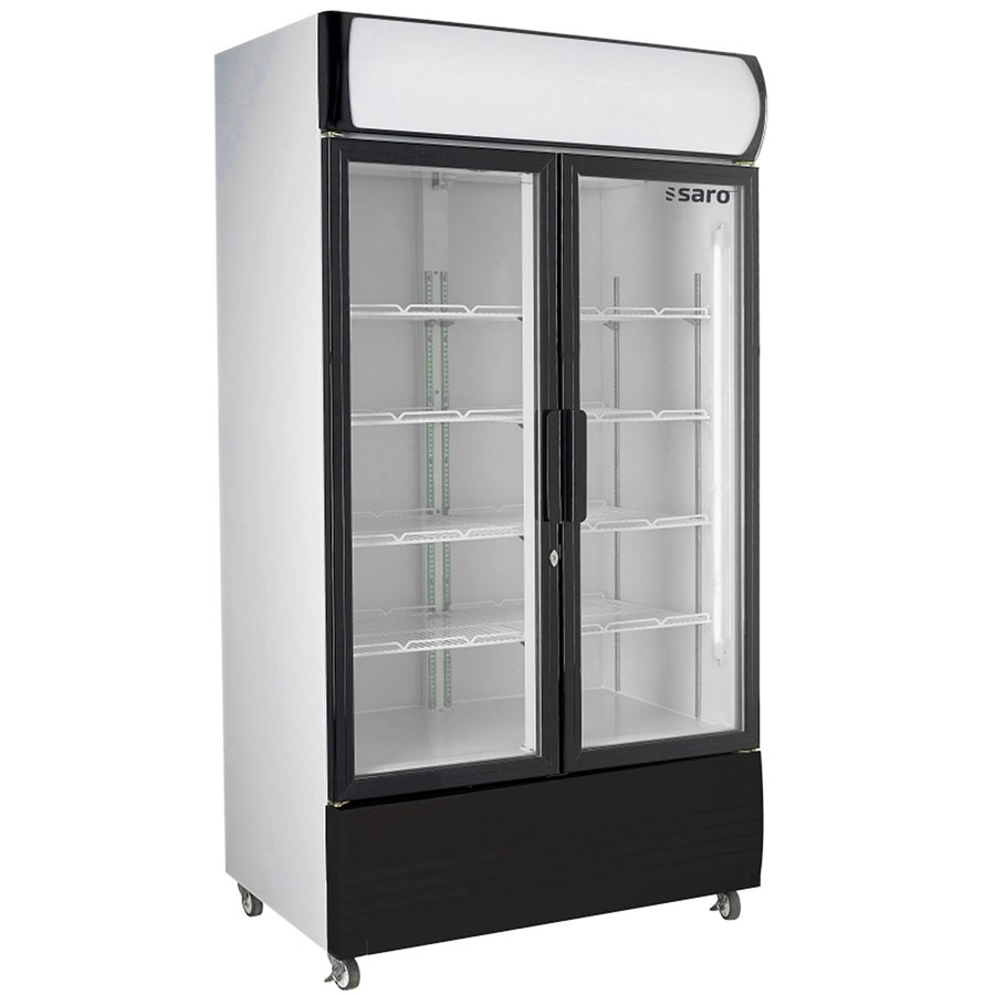 Kühlschrank mit 2 Glastüren und Canopy - 580 Liter Kapazität