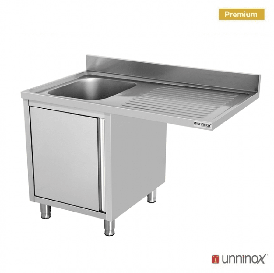 Spülbecken-Einheit 120x70x85 mit Becken links und Spülmaschine