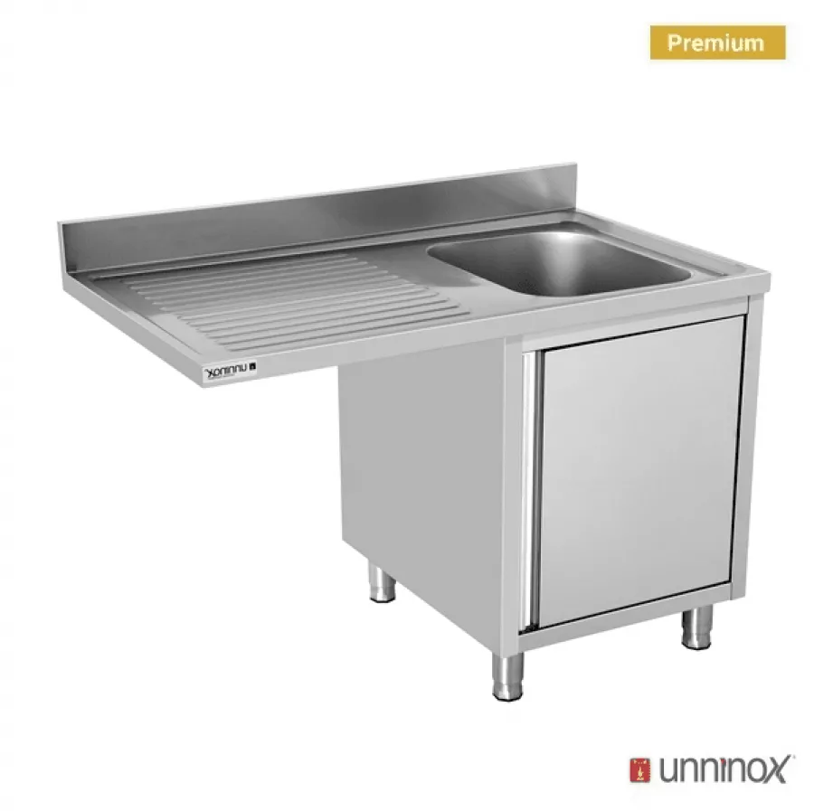 Spülbecken-Einheit 140x70x85 cm Becken rechts