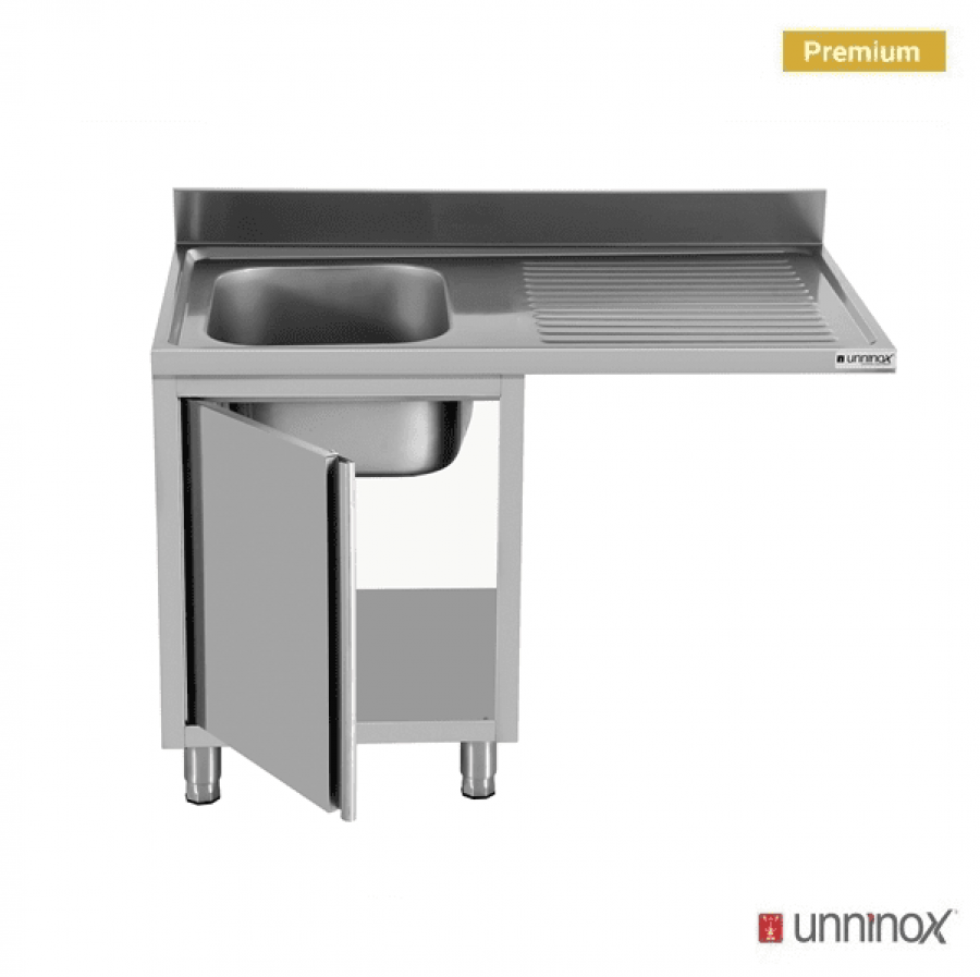 Spülbecken-Einheit 120x70x85 mit Becken links und Spülmaschine