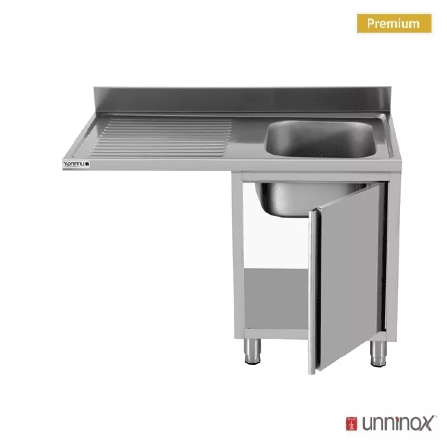 Spülbecken-Einheit 140x70x85 cm Becken rechts