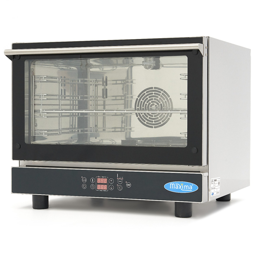 Combi-stoomoven voor 4 bakken 1/1 GN 60 x 40cm met digitale display - 400V