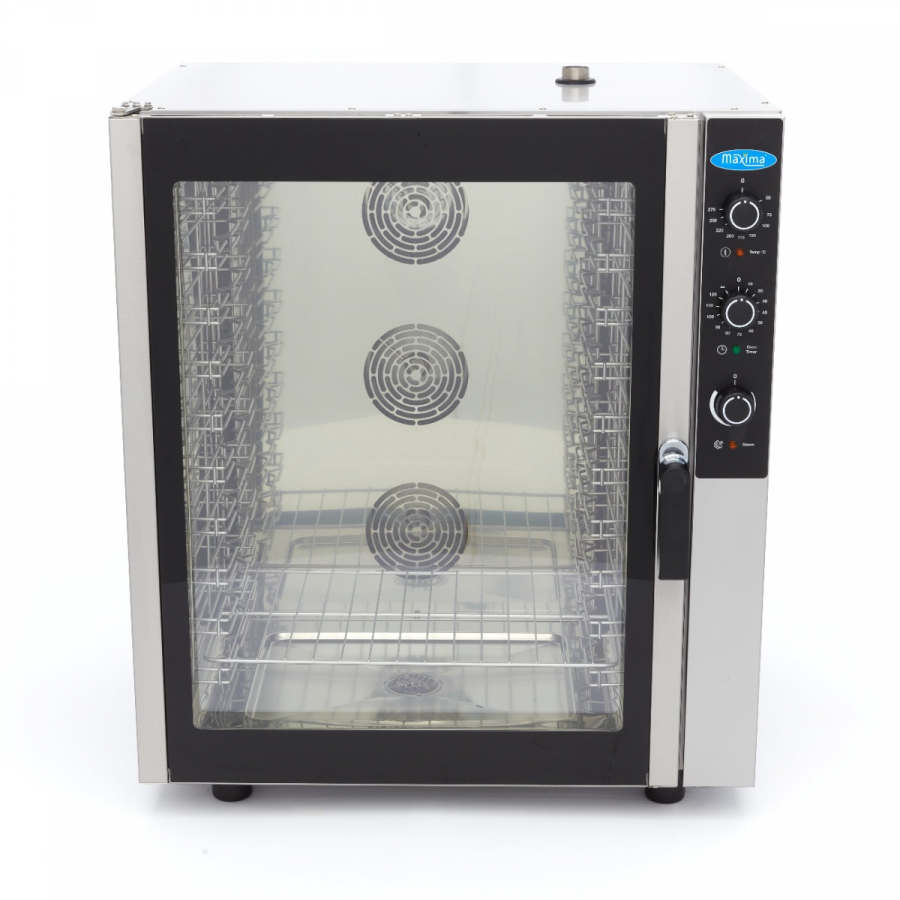 Kombi-Dampfgarer - Passend für 10 Tabletts (1/1 GN / 60 x 40cm) - Analog - 400V