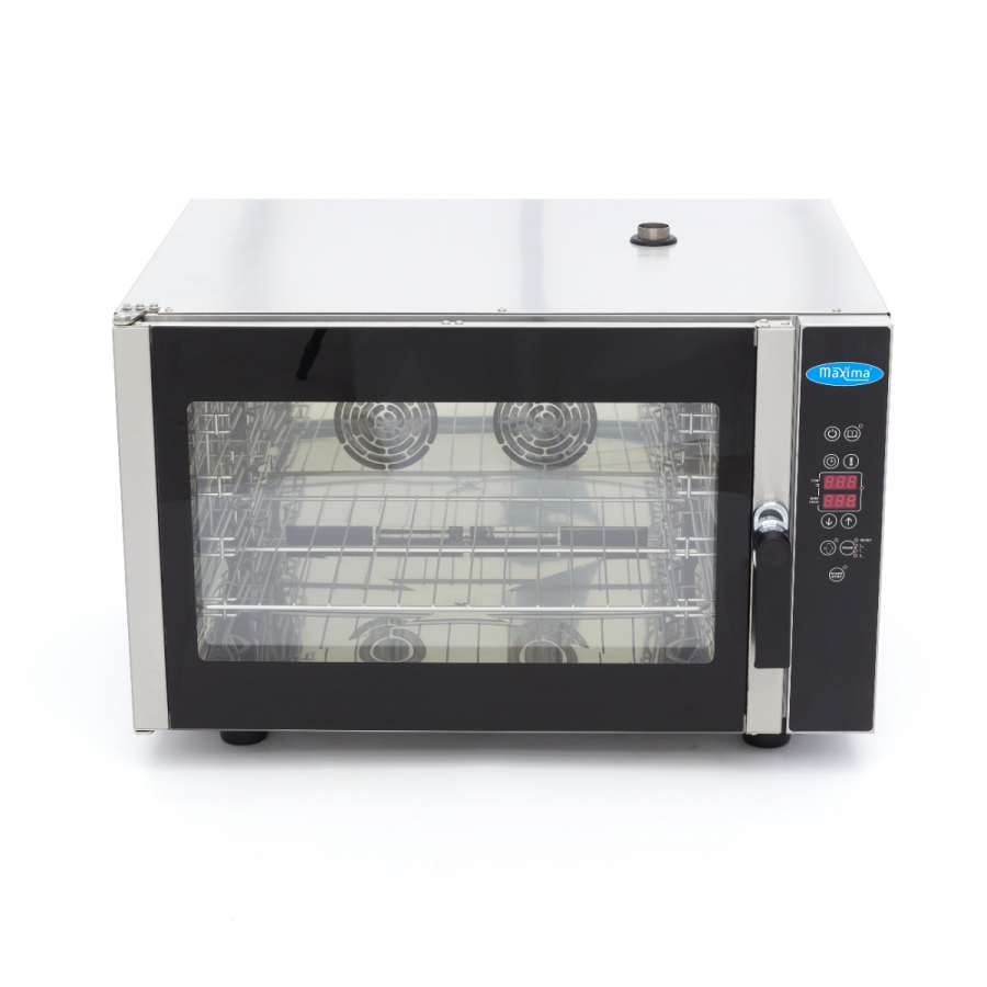 Kombi-stoomoven - Geschikt voor 4 bakken (1/1 GN / 60 x 40cm) - Digitale display - 400V