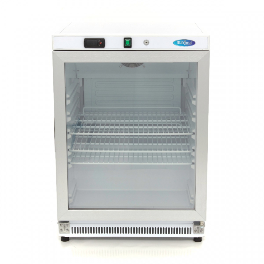 Koelkast - 200L - Wit - met glazen deur