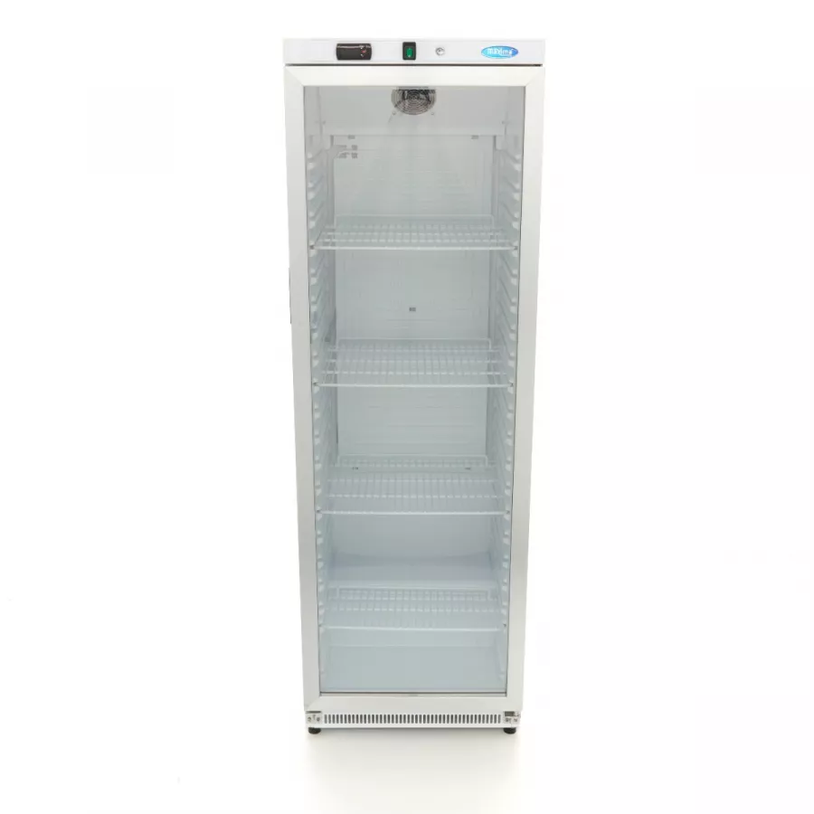 Kühlschrank - 400L - Weiß - mit Glastür