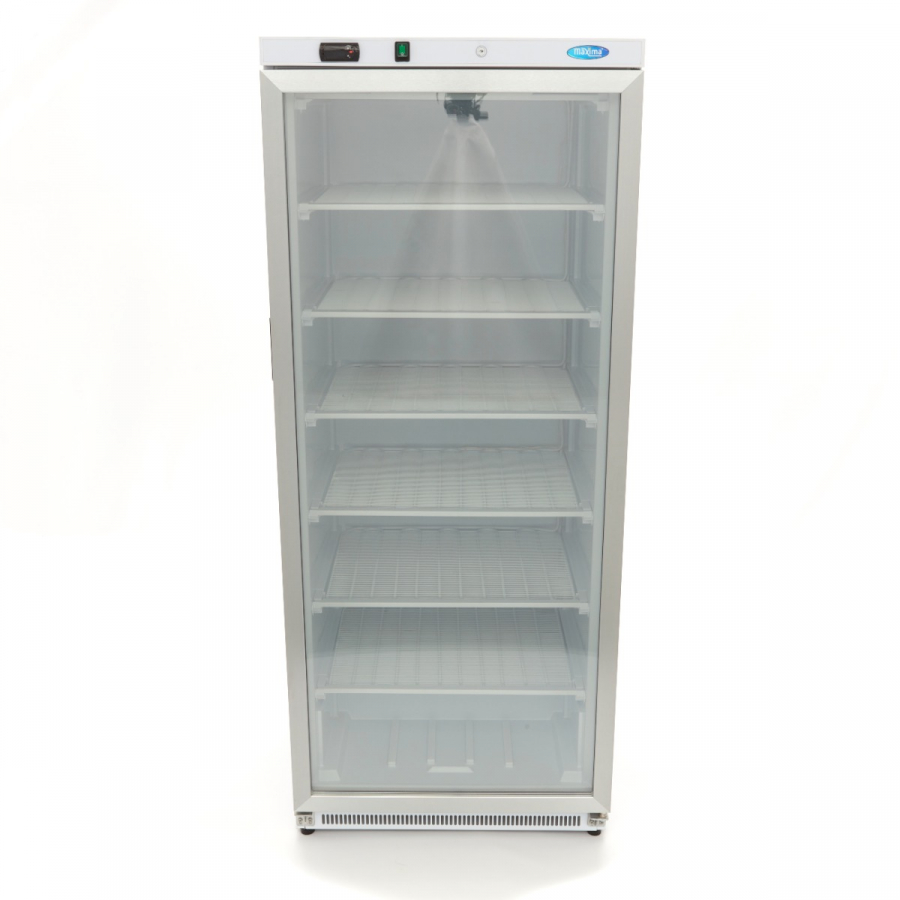 Gefrierschrank - 600L - Weiß - mit Glastür