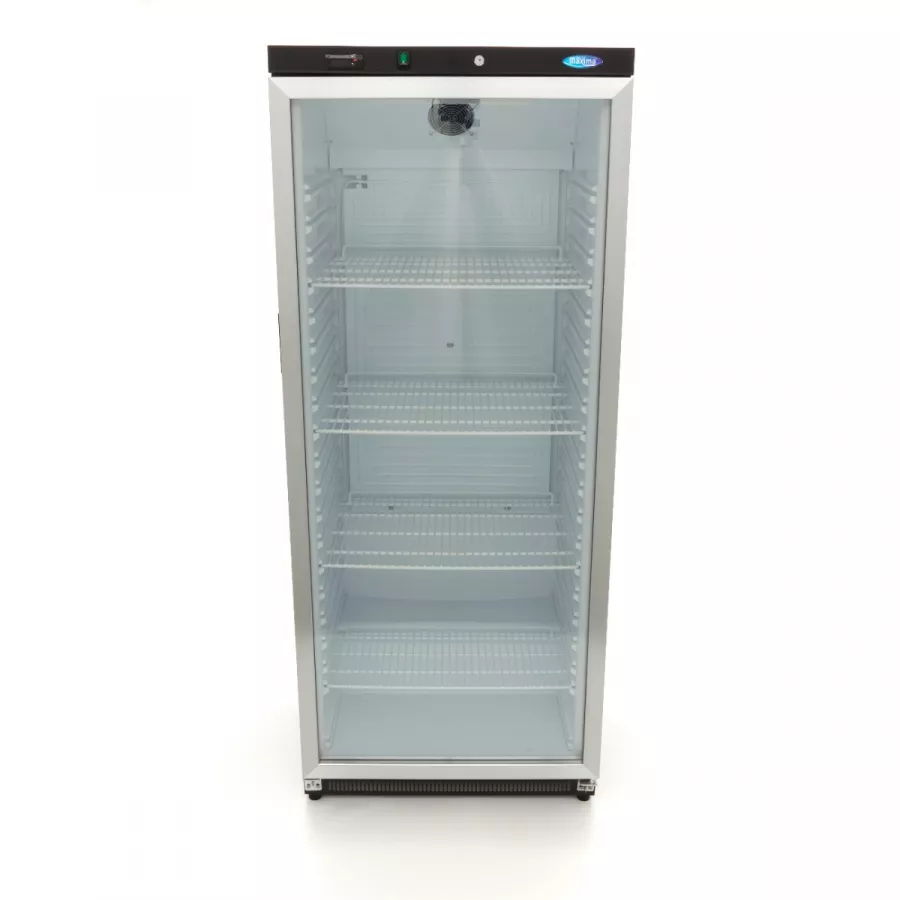 Kühlschrank - 600L - Schwarz - mit Glastür