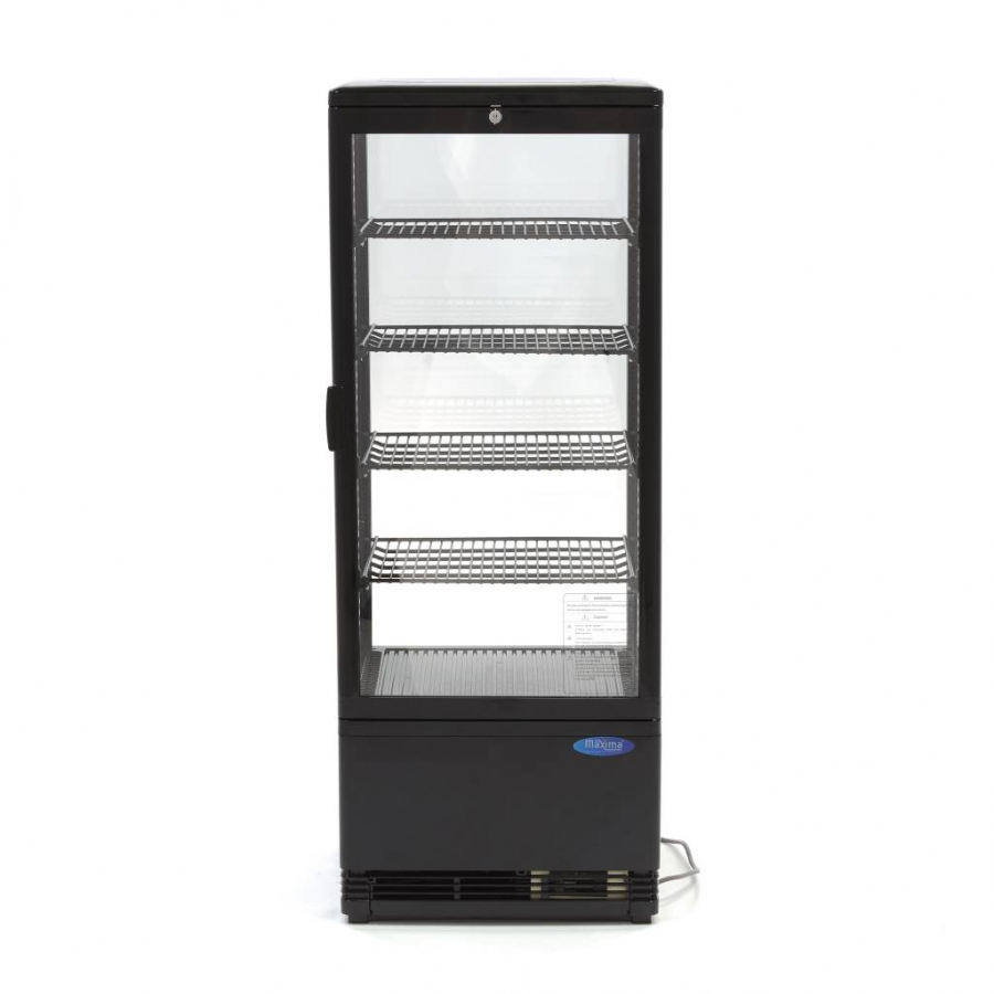 Kühlvitrine - 98 l - 43 cm - Schwarz
