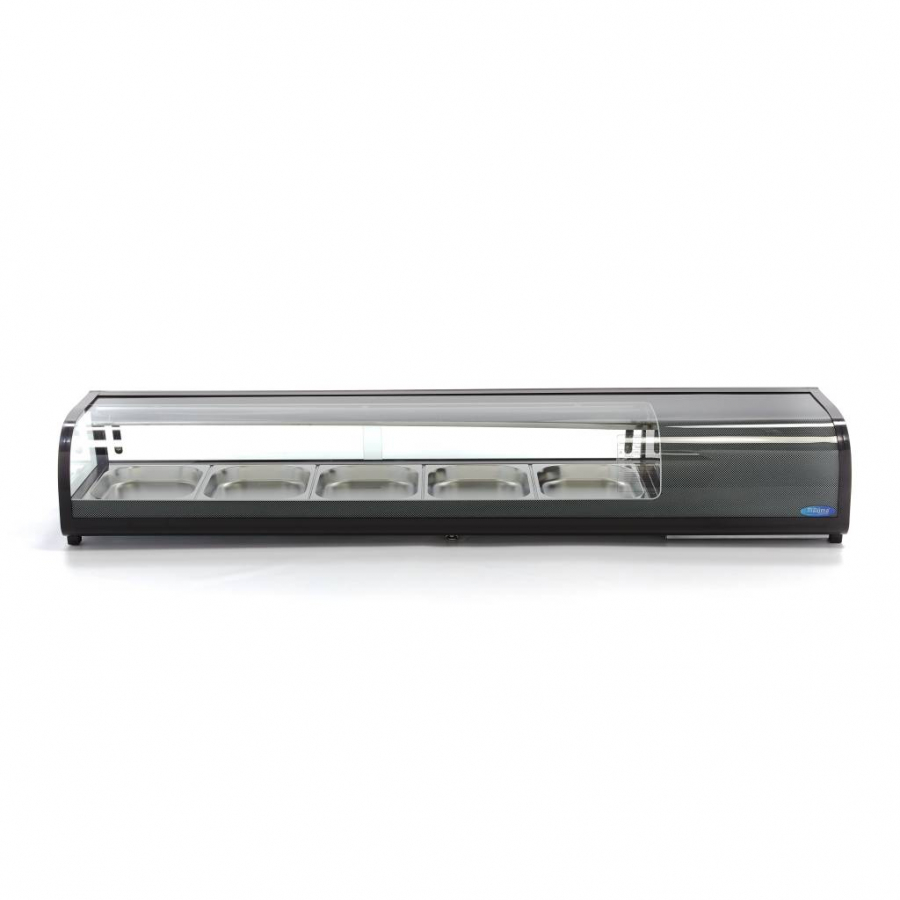 Sushi en Tapas weergave -132L - inclusief 5 x 1/2 GN - tafelblad