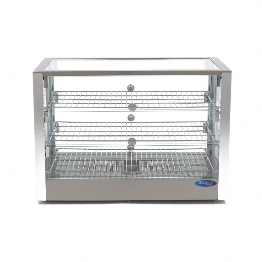 Warmtevitrine - 115 l - 70 cm - 3 planken