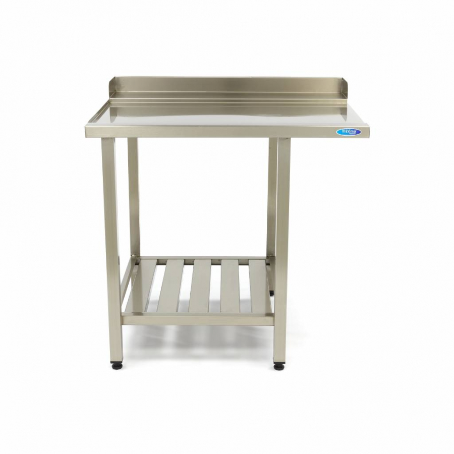 Vaatwasser tafel - 90 x 75cm - Links - met spatbescherming en opbergruimte