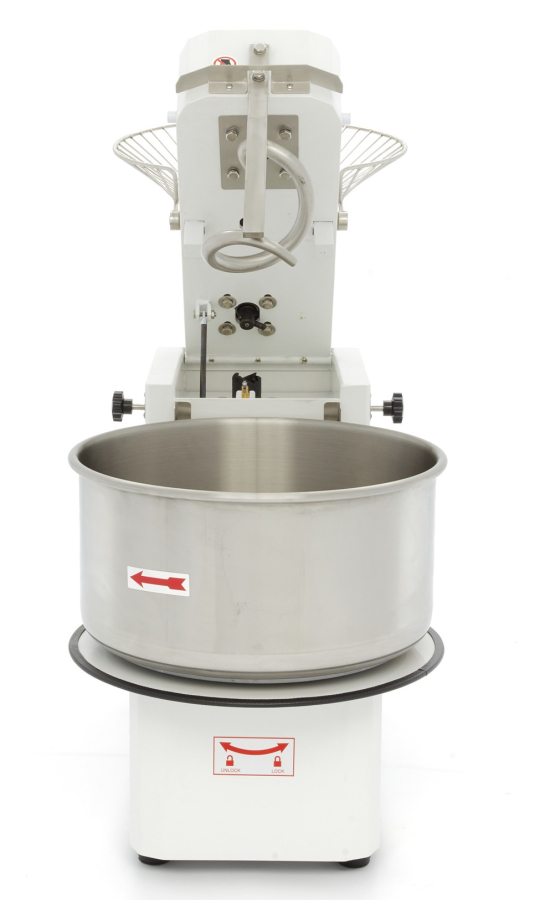 Deegkneder - 50L - 30kg deeg - 2 snelheden - afneembare kom - 400V