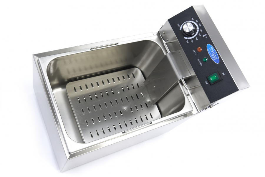 Fritteuse - 11L - 1 Korb - bis zu 1,4 kg Pommes