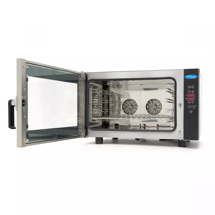 Kombi-Dampfofen - Passend für 4 Tabletts (1/1 GN / 60 x 40cm) - Digitale Anzeige - 400V