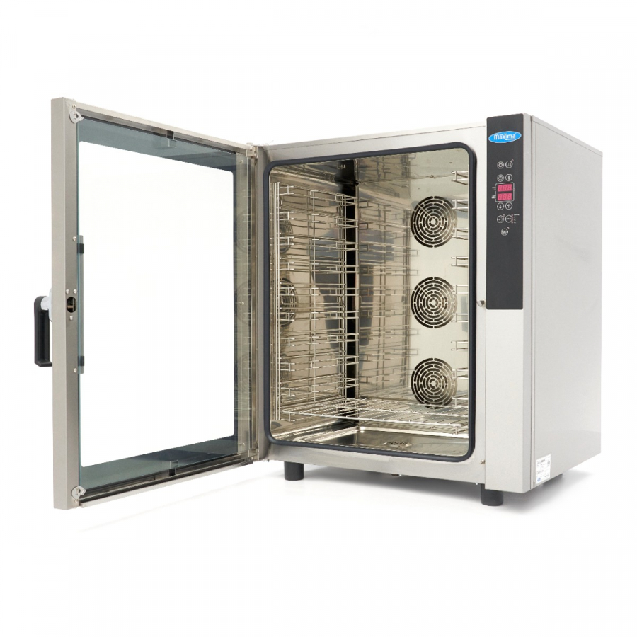Kombi-Dampfofen - passend für 10 Tabletts (1/1 GN / 60 x 40cm) - Digitale Anzeige - 400V
