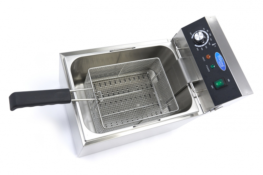 Fritteuse - 11L - 1 Korb - bis zu 1,4 kg Pommes