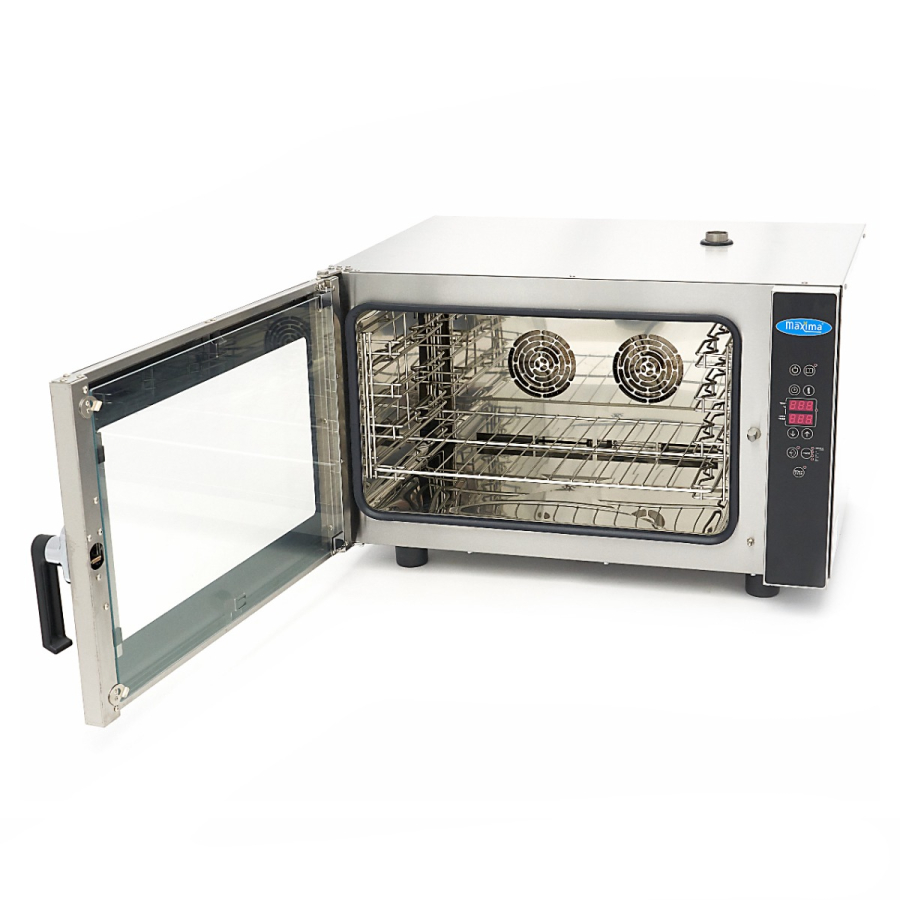 Kombi-stoomoven - Geschikt voor 4 bakken (1/1 GN / 60 x 40cm) - Digitale display - 400V