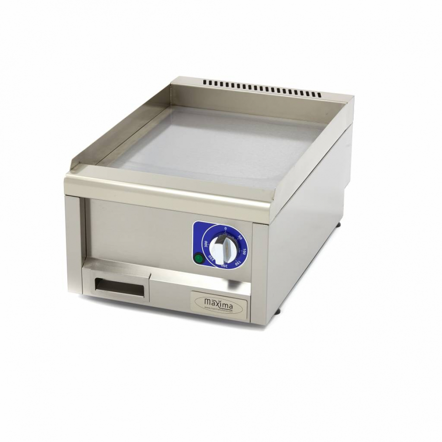 Commerciële gladde grillplaat 60cm elektrisch - Enkel apparaat - Gastrohot