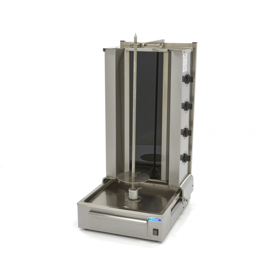 Elektrische Dönergrill 4 branders 70kg vlees - Gastrohot
