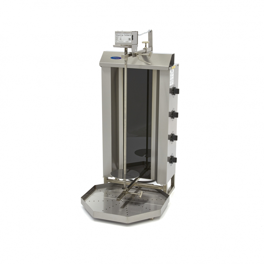Elektrischer Dönergrill 4 Brenner - 50 kg Fleisch - Gastrohot