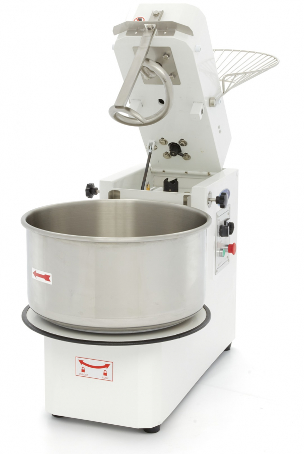 Deegkneder - 50L - 30kg deeg - 2 snelheden - afneembare kom - 400V