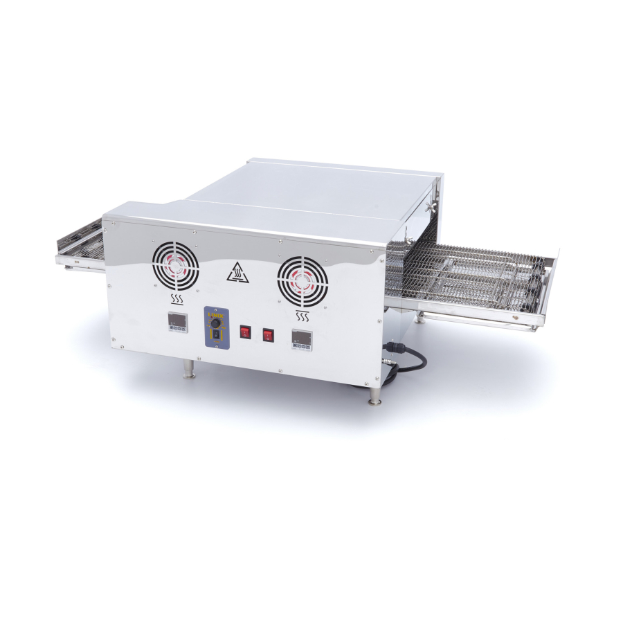 Pizzaoven met transportband voor 2 x Ø20cm pizza's - 30 pizza's per uur - Gastrohot