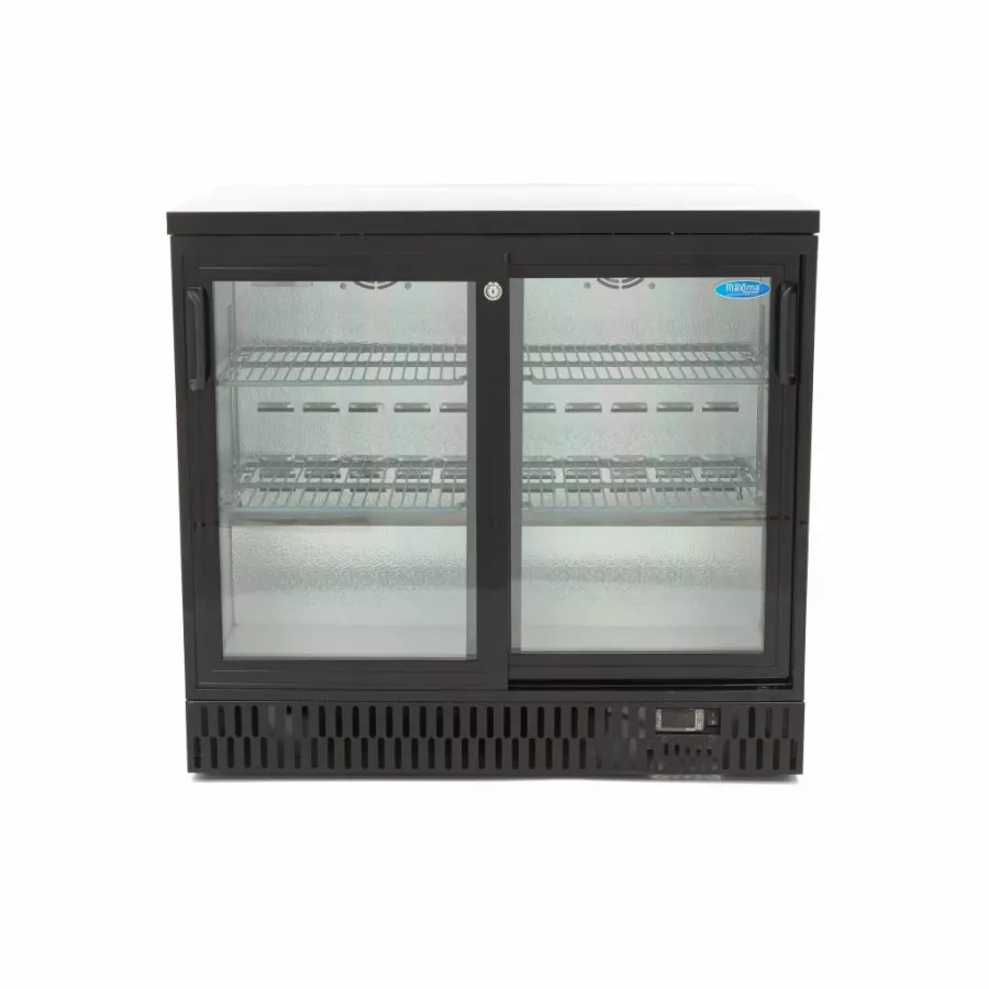 Getränke Kühlschrank - 227L - 2 Schiebetüren - 4 verstellbare Regale
