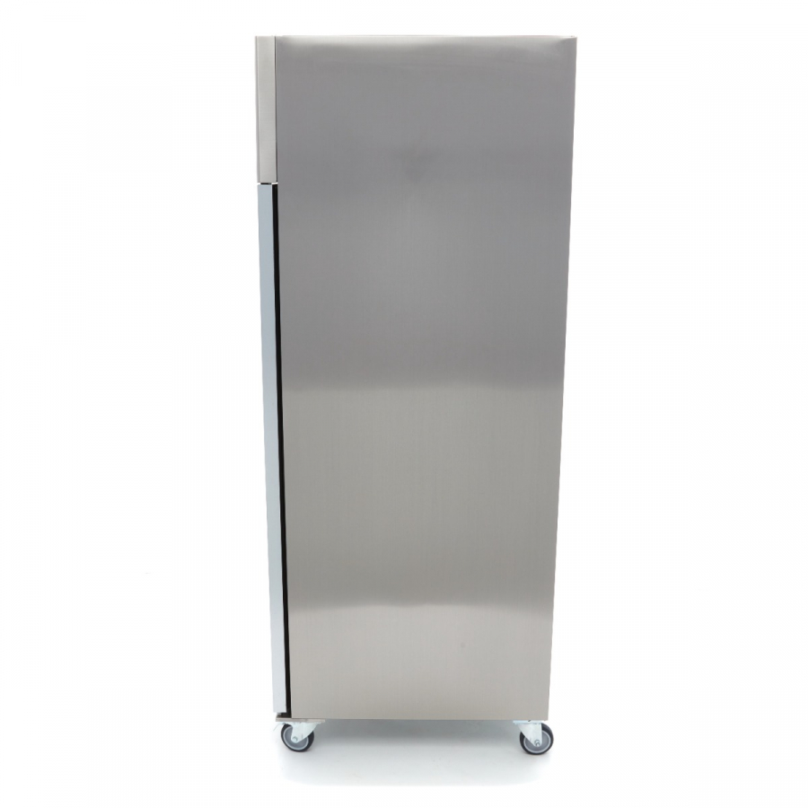 Gastro Kühlschrank - 700 l - 3 Einstellbare Regale (2/1 GN) - Rostfreier Stahl - mit Glastür