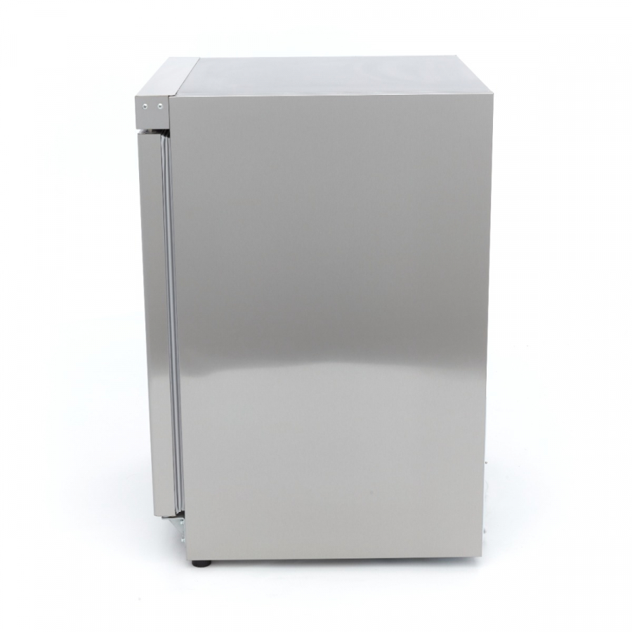 Kühlschrank - 200L - 3 verstellbare Regale - Edelstahl