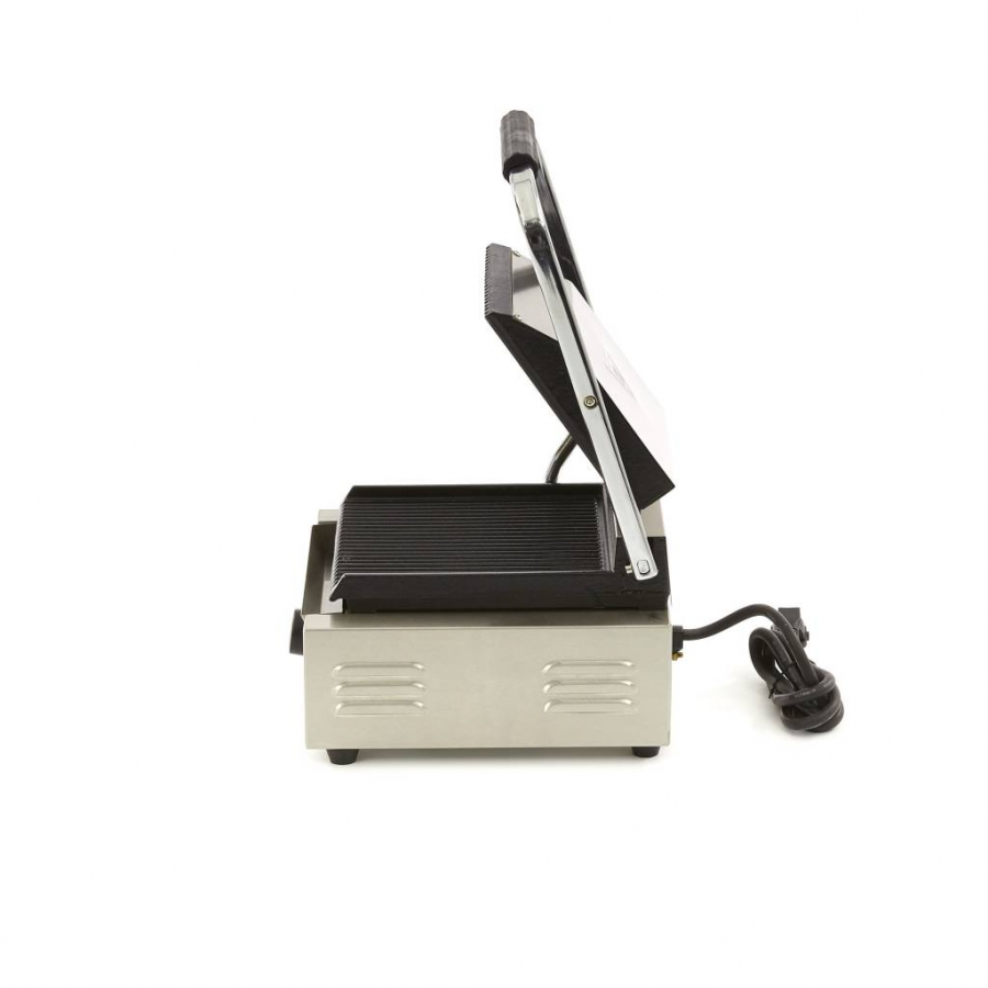 Contactgrill - gegrild - enkele grillplaat - 22 cm