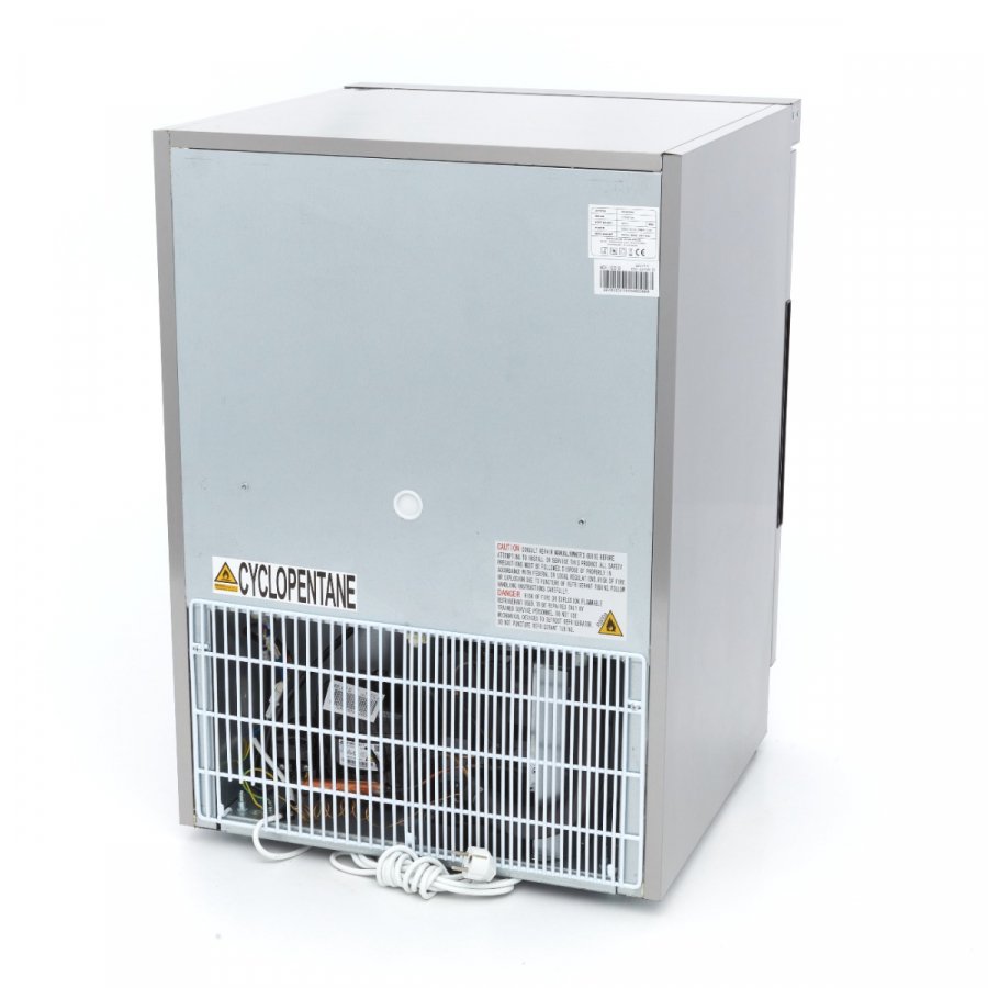 Kühlschrank - 200L - 3 verstellbare Regale - Edelstahl