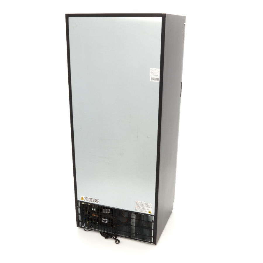 Gastro vrieskast 600 l Zwart met glazen deur – 6 planken