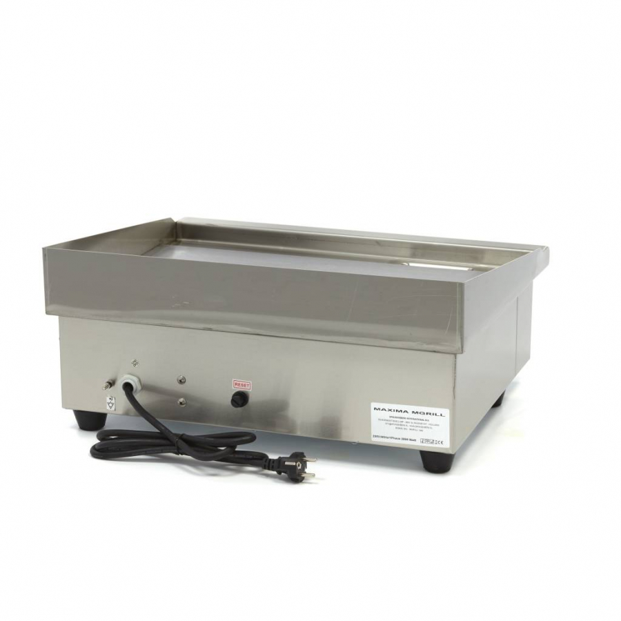 Grillplatte - Glatt - 55 cm - inkl. Tropfschale