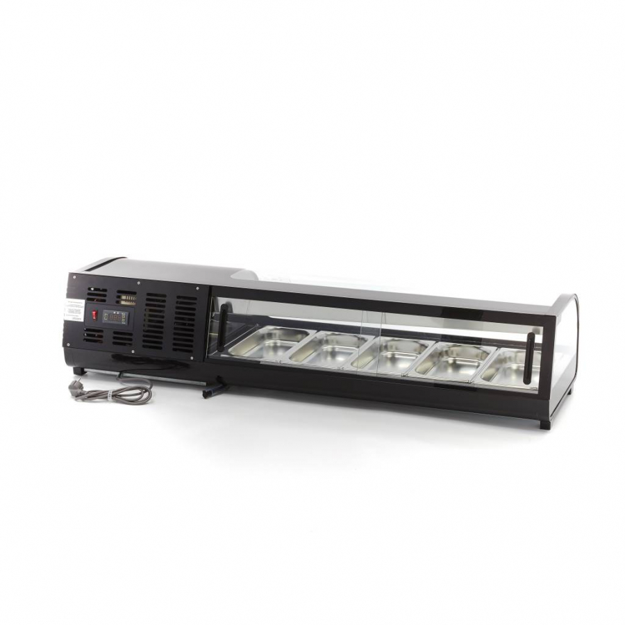 Sushi- und Tapasanzeige - 52L - inkl. 5 x 1/3 GN - Tabletop