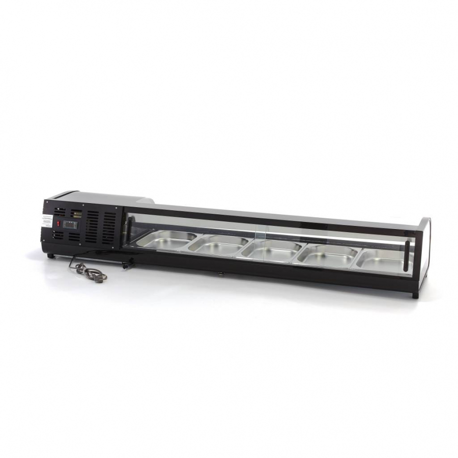 Sushi en Tapas weergave -132L - inclusief 5 x 1/2 GN - tafelblad