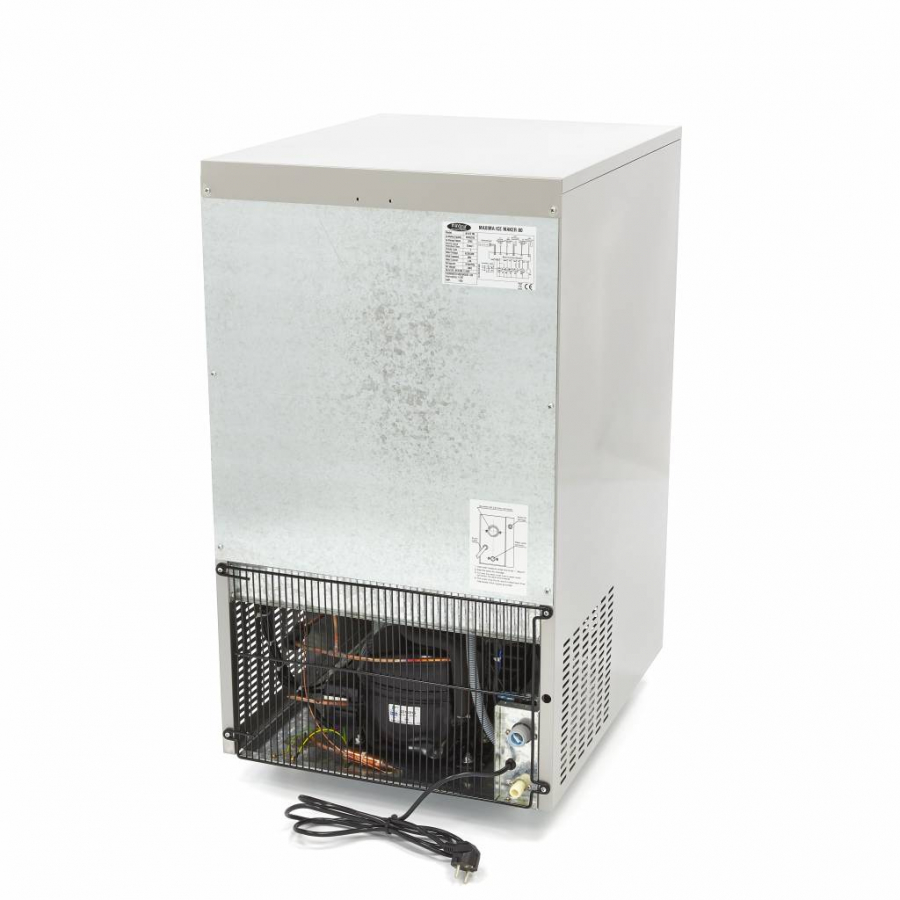 Eismaschine - 80 kg/Tag - Kugelwürfel - Luftgekühlt