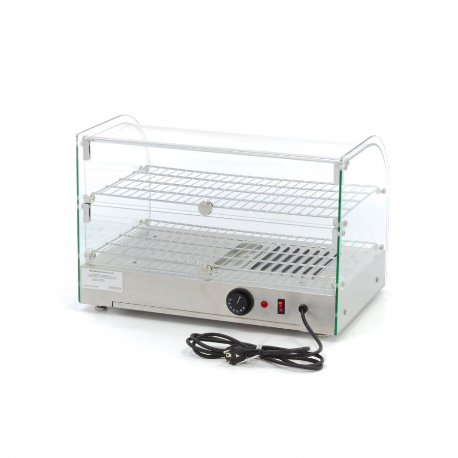 Warmtevitrine - 45 l - 55 cm - 2 planken