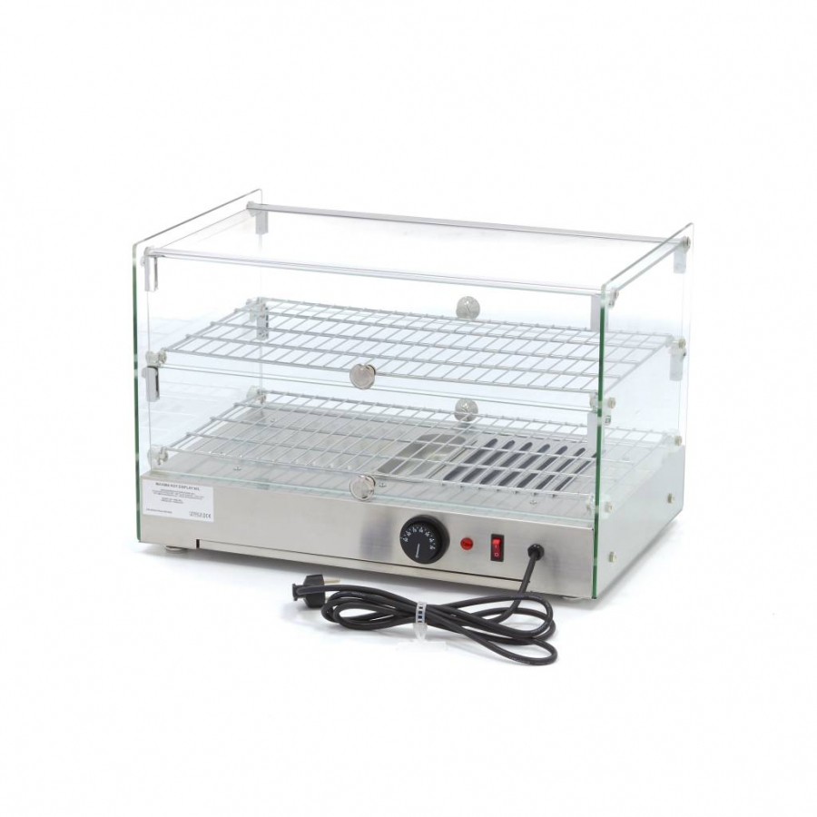 Wärmevitrine - 50 l - 55 cm - 2 Regale