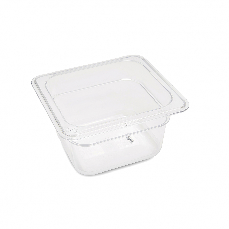 Gastronormbehälter 1/6 GN 10 cm tief aus Polycarbonat - Robuster GN-Behälter für die professionelle Gastronomie