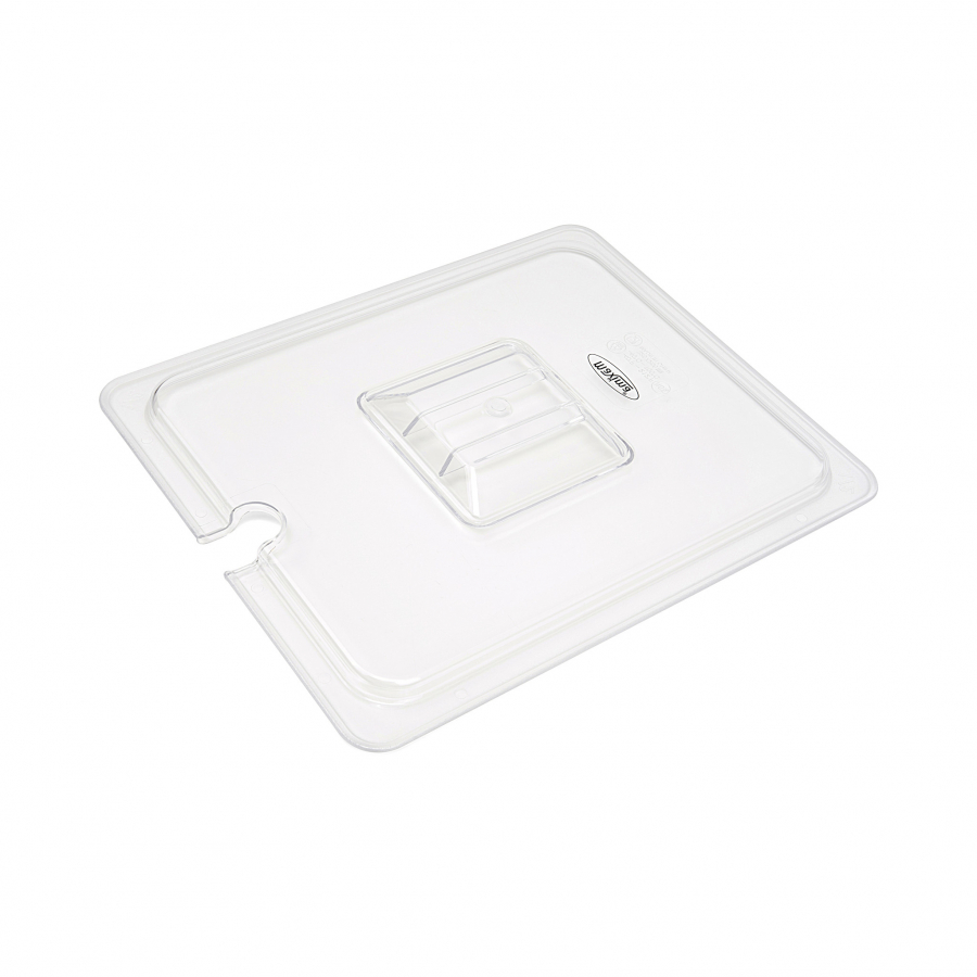 Gastronorm-Deckel - 1/2 GN - Polycarbonat - mit Vertiefung