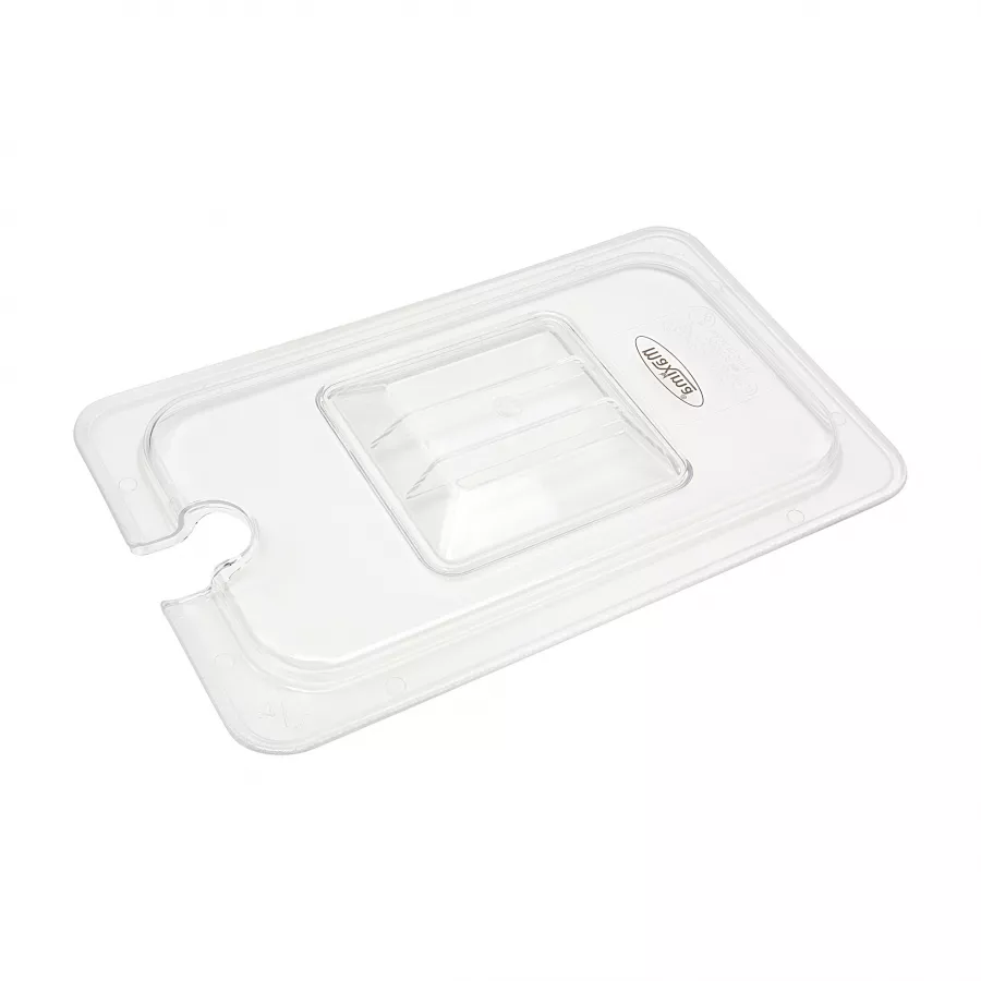 Gastronorm-Deckel - 1/4 GN - Polycarbonat - mit Vertiefung