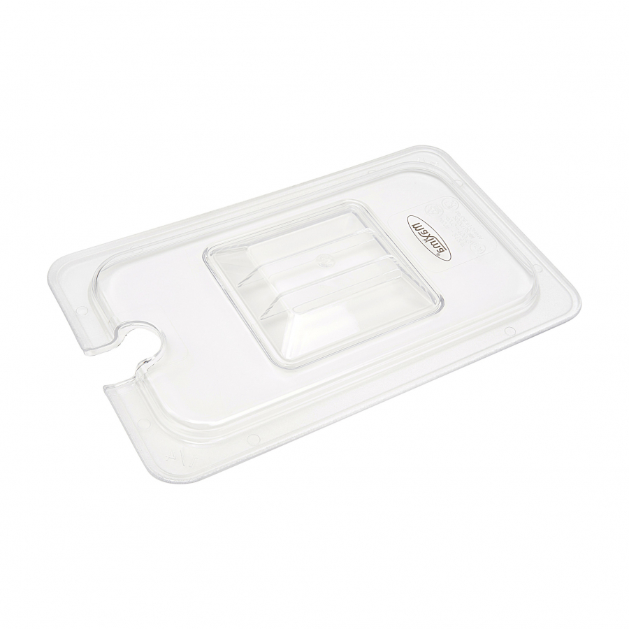 Gastronorm-Deckel - 1/6 GN - Polycarbonat - mit Vertiefung