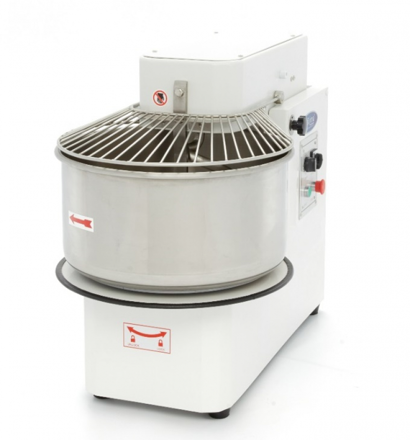 Deegkneder - 50L - 30kg deeg - 2 snelheden - afneembare kom - 400V