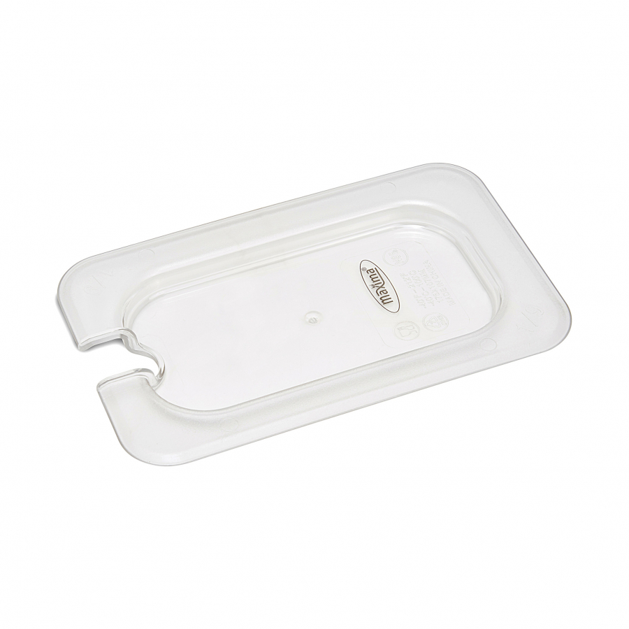 Gastronorm-Deckel - 1/9 GN - Polycarbonat - mit Vertiefung