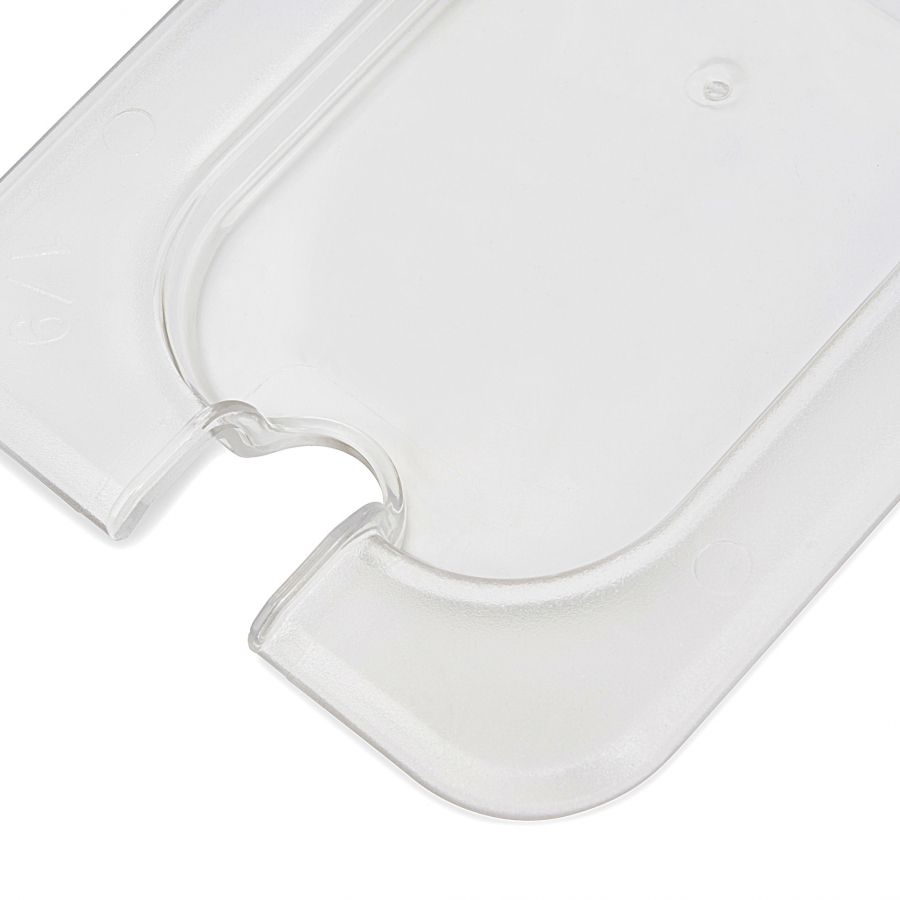 Gastronorm-Deckel - 1/9 GN - Polycarbonat - mit Vertiefung