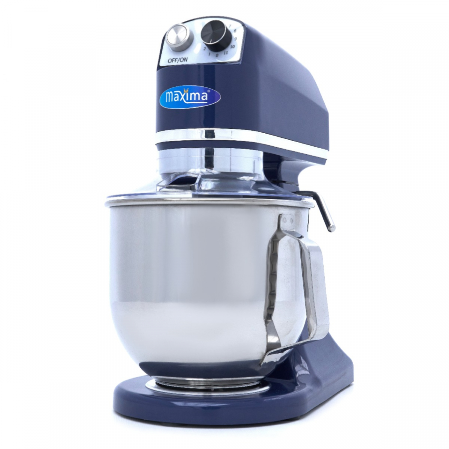 Gastro Planetenmischer - 7 l - Bis zu 2 kg Teig - Stahlblau